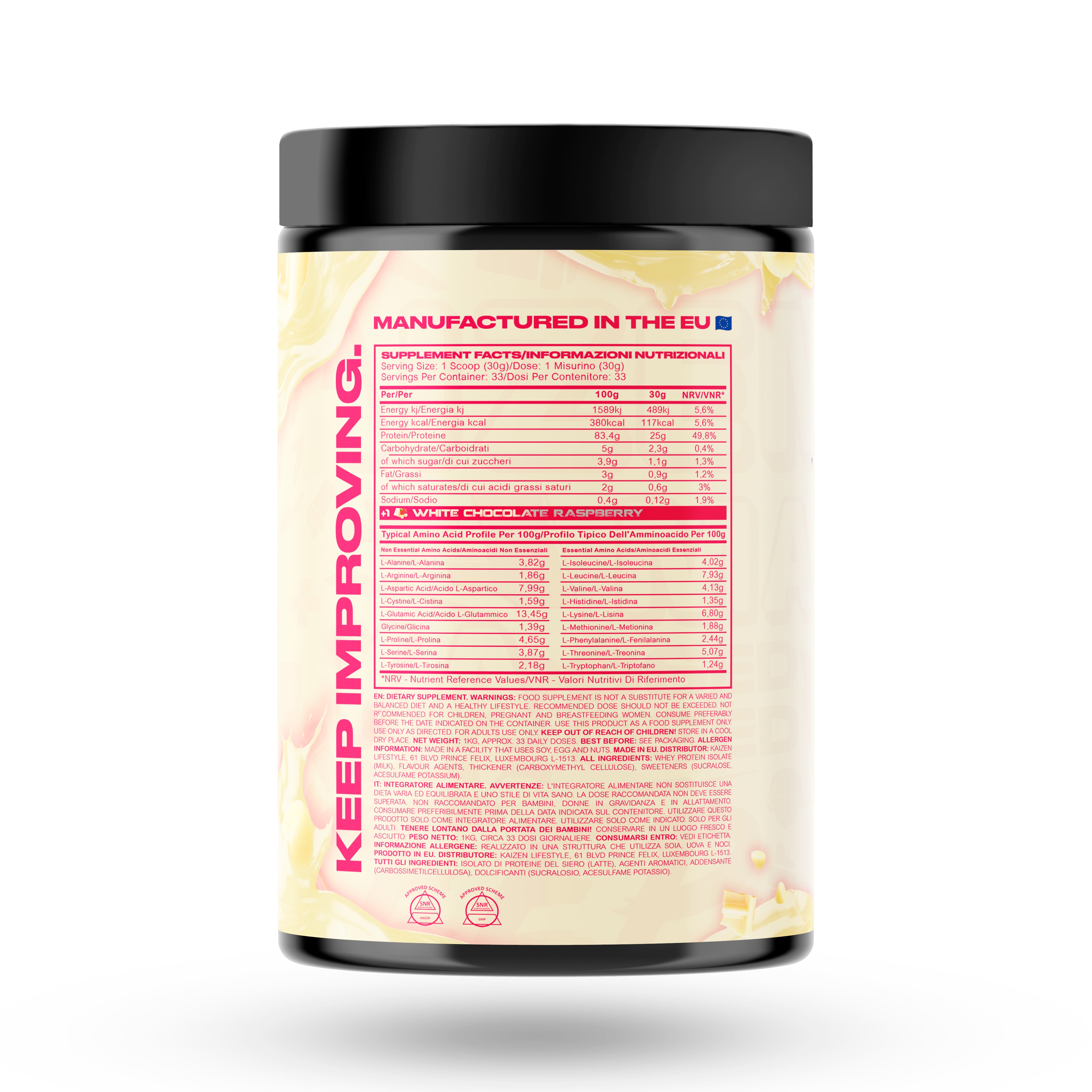+1© PREMIUM WHEY PROTEIN ISOLATE (1kg)