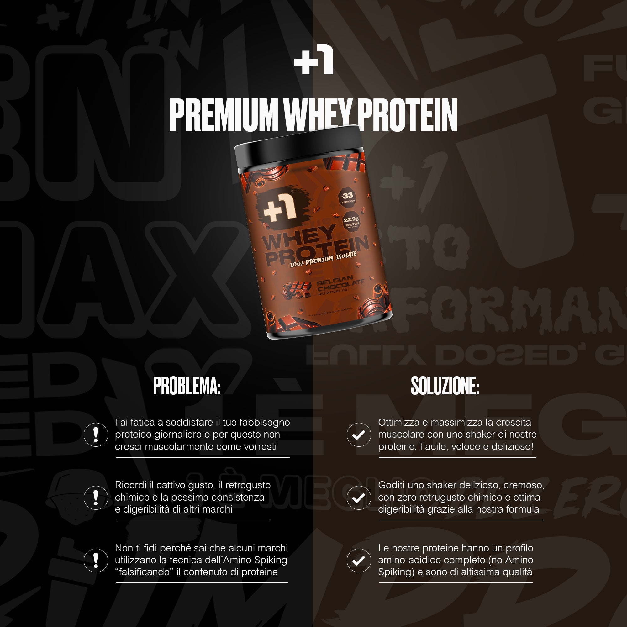 +1© PREMIUM WHEY PROTEIN ISOLATE (1kg)