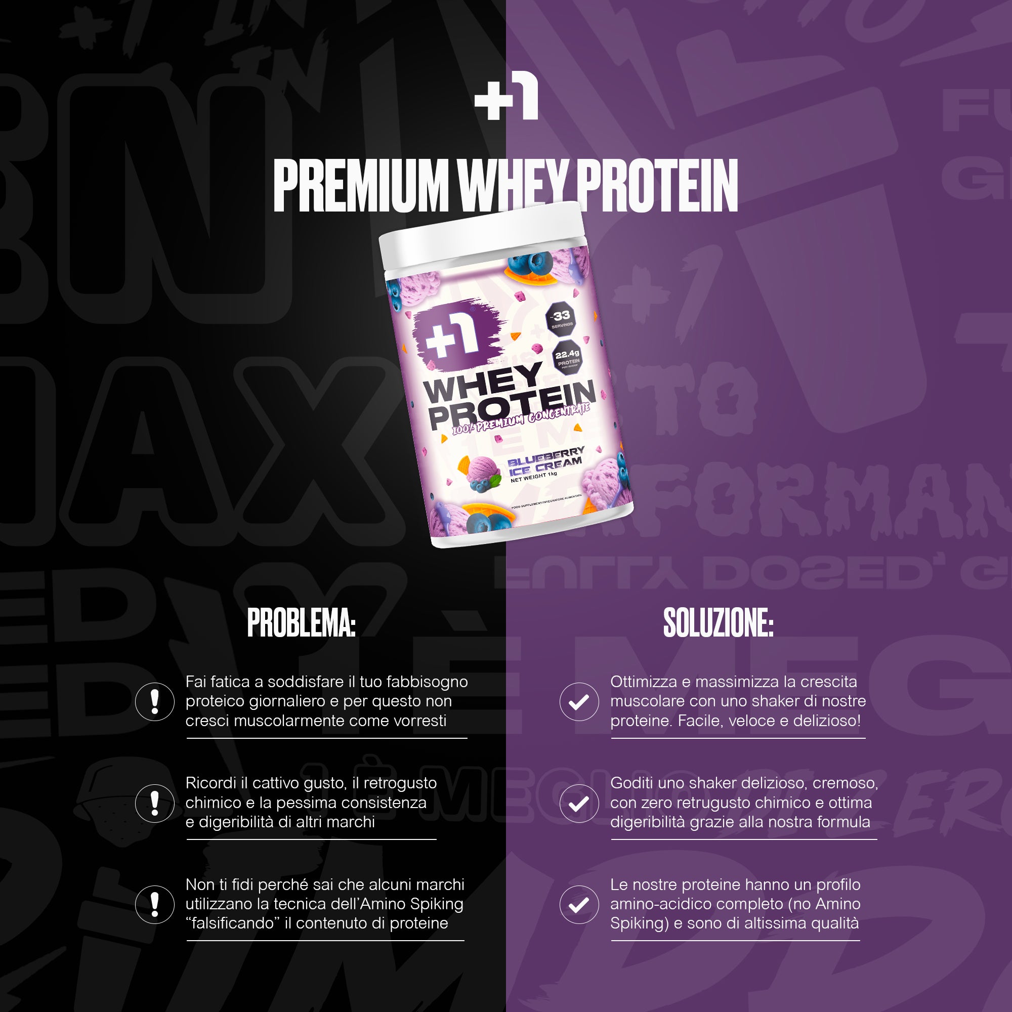 +1© PREMIUM WHEY PROTEIN (1kg)