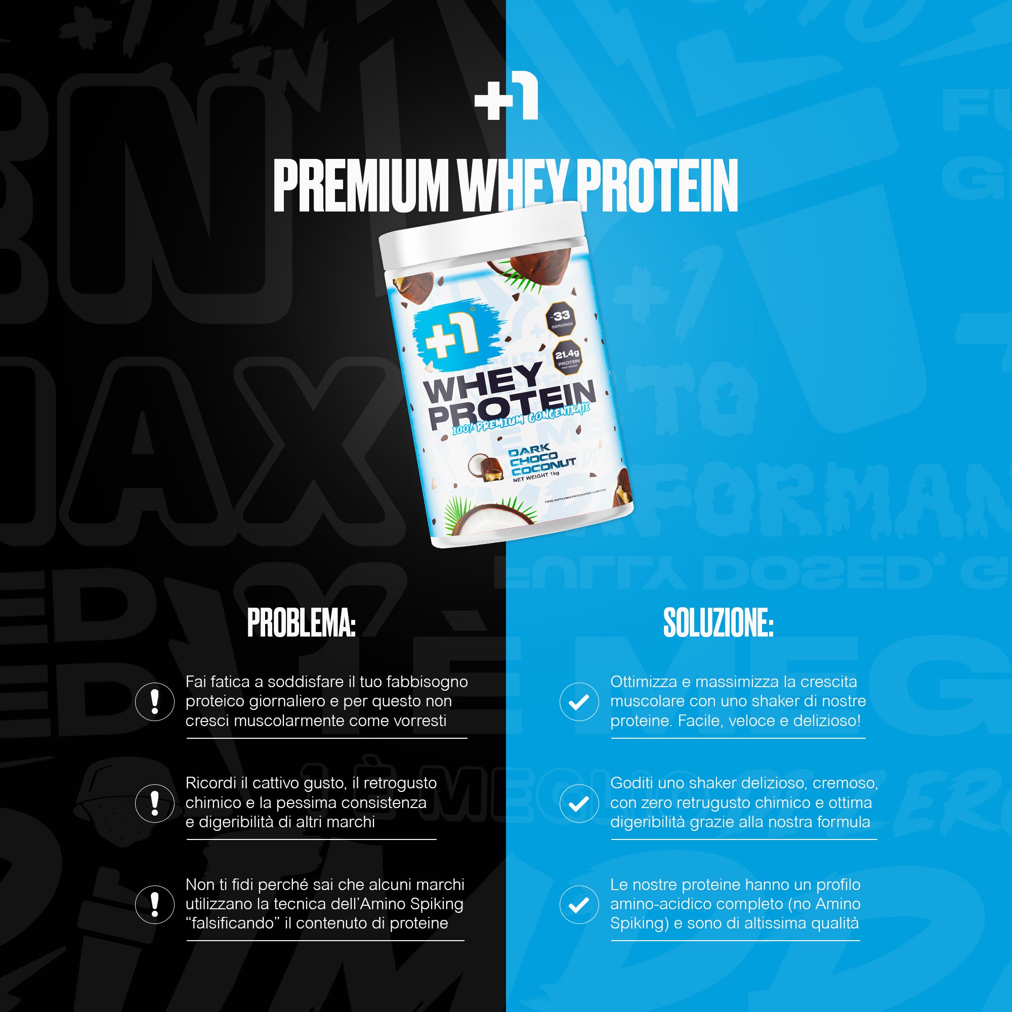 +1© PREMIUM WHEY PROTEIN (1kg)