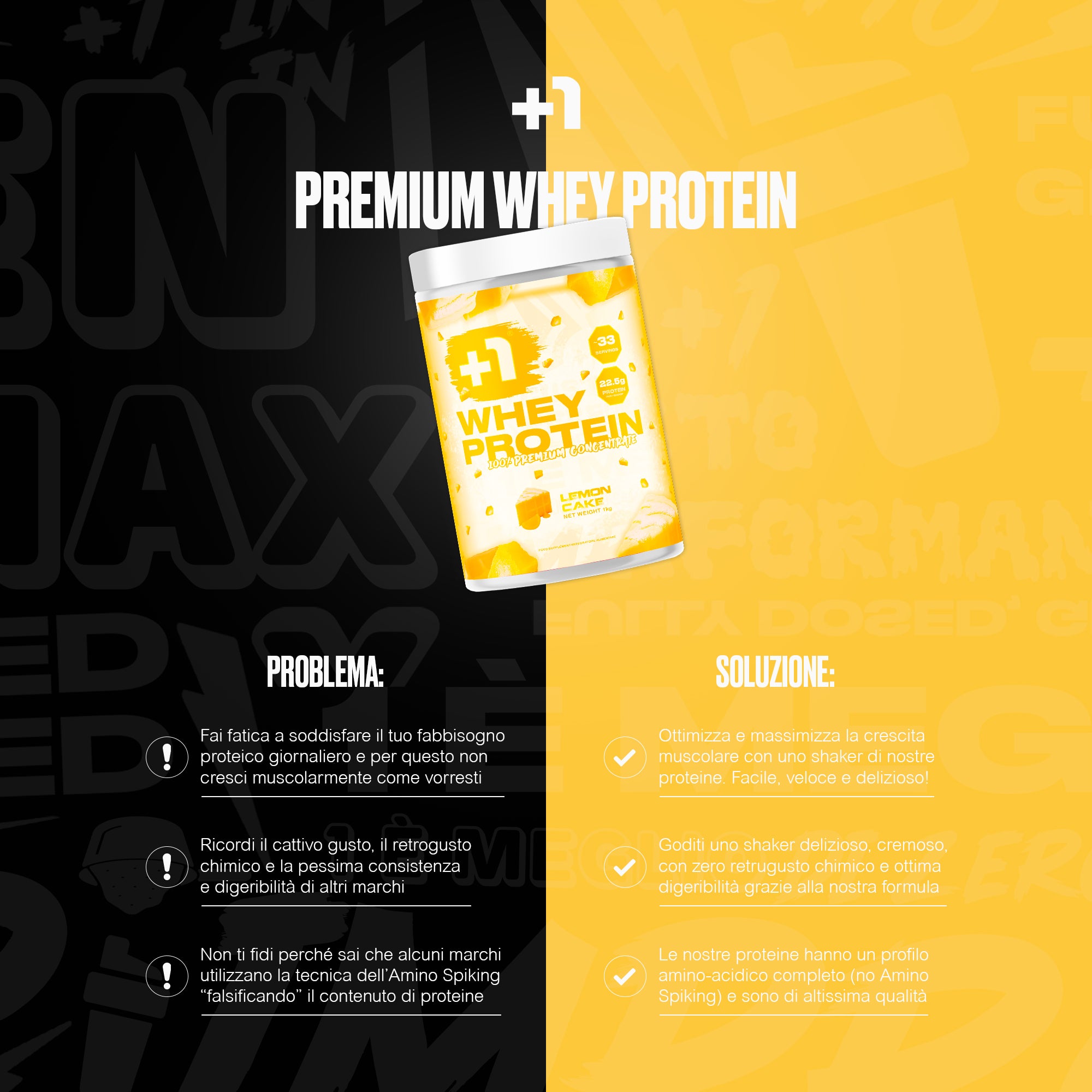 +1© PREMIUM WHEY PROTEIN (1kg)