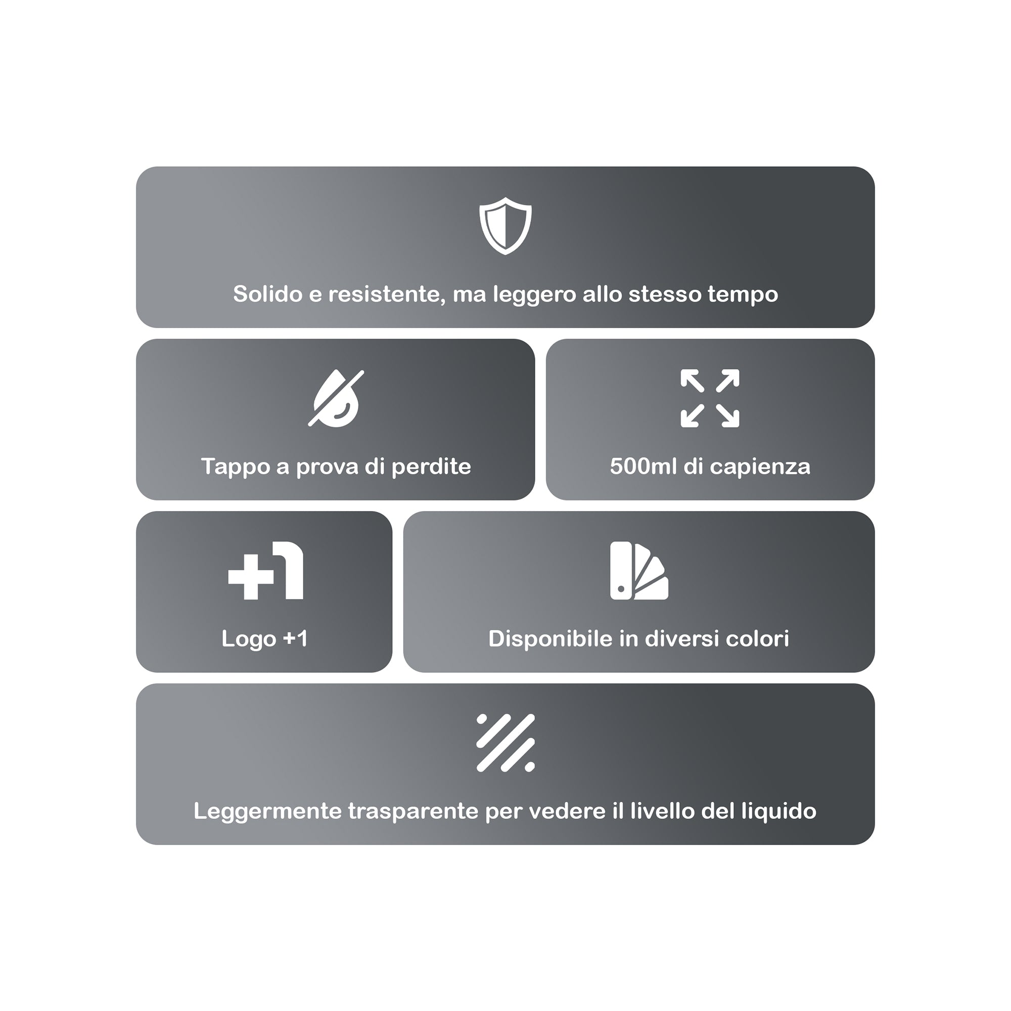 +1© LEGACY SHAKER BOTTLE (500ml)