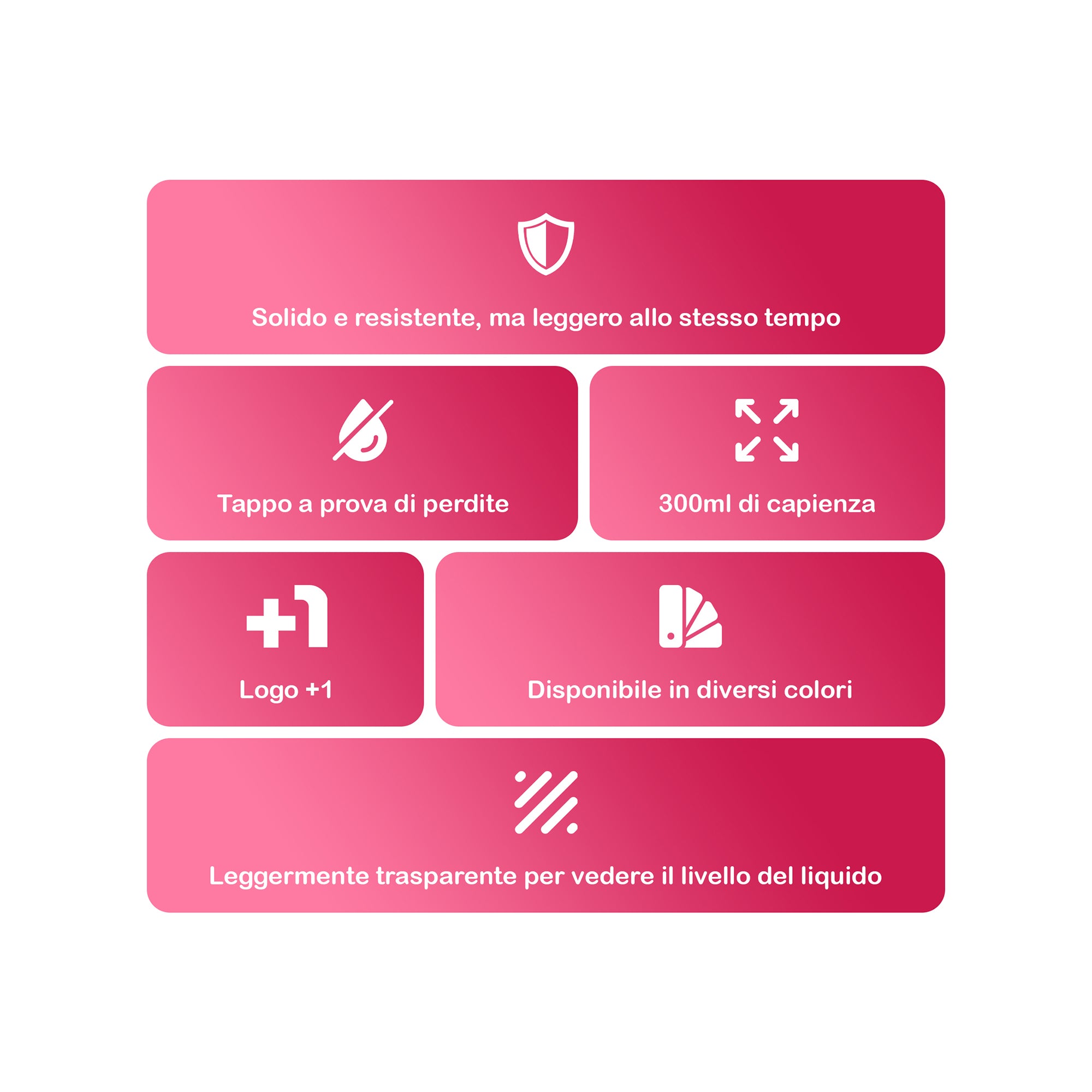 +1© MINI COLOR POP SHAKER BOTTLE (300ml)