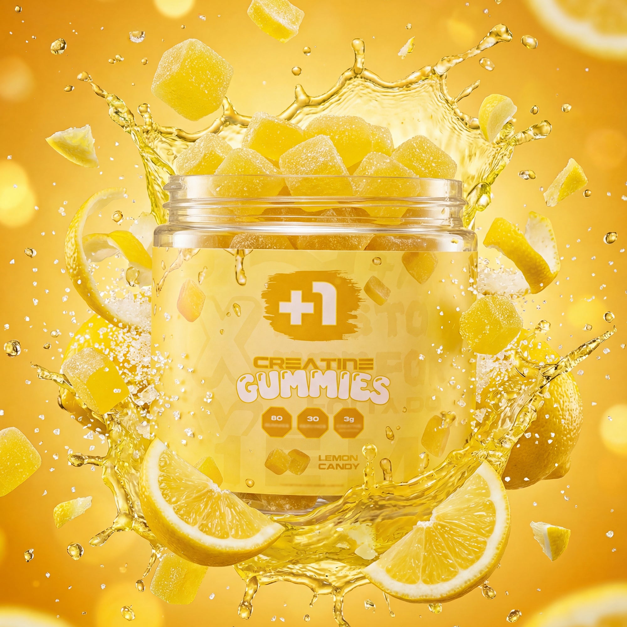 +1© PREMIUM CREATINE GUMMIES (60 Gummies | 30 Servings)